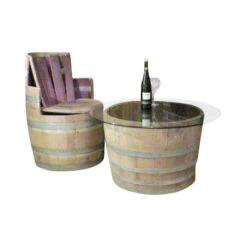 Wine Barrel Coffee Table Base Only, Lacquer Finished For Indoors -Whole House Kitchenware 8961373103ff5a96 3890 w800 h800 b1 p0
