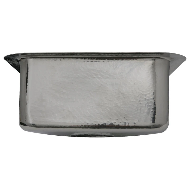 Nantucket Sinks 16.625" Hammered Brass Square Bar Sink, Stainless Steel 5 Nantucket Sinks 16.625" Hammered Brass Square Bar Sink, Stainless Steel - Image 3