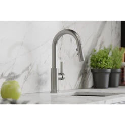 Elkay Avado 1.8 GPM Pullout Spray 1 Hole Bar Faucet Lustrous Steel, LKAV3032LS -Whole House Kitchenware 8b4145dd0f313ca5 8530 w800 h800 b0 p0