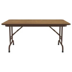 Correll 22-32"H Adjustable Height Melamine Top Folding Table In Medium Oak -Whole House Kitchenware 8c2197060287352a 3430 w800 h800 b1 p0
