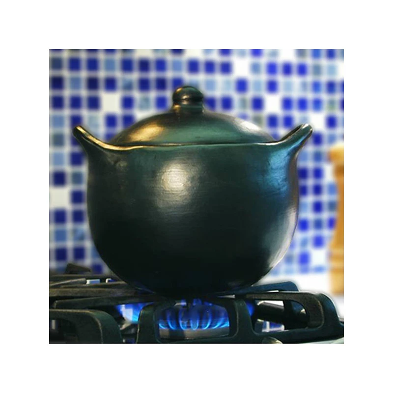 Ancient Cookware, Rounded Chamba Clay Soup Pot, 9.5x10.8x8.5 5 Ancient Cookware, Rounded Chamba Clay Soup Pot, 9.5x10.8x8.5 - Image 3