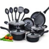 Cook N Home 15 Piece Non Stick Black Soft Handle Cookware Set -Whole House Kitchenware 8c61fd720452cc19 0627 w800 h800 b1 p0