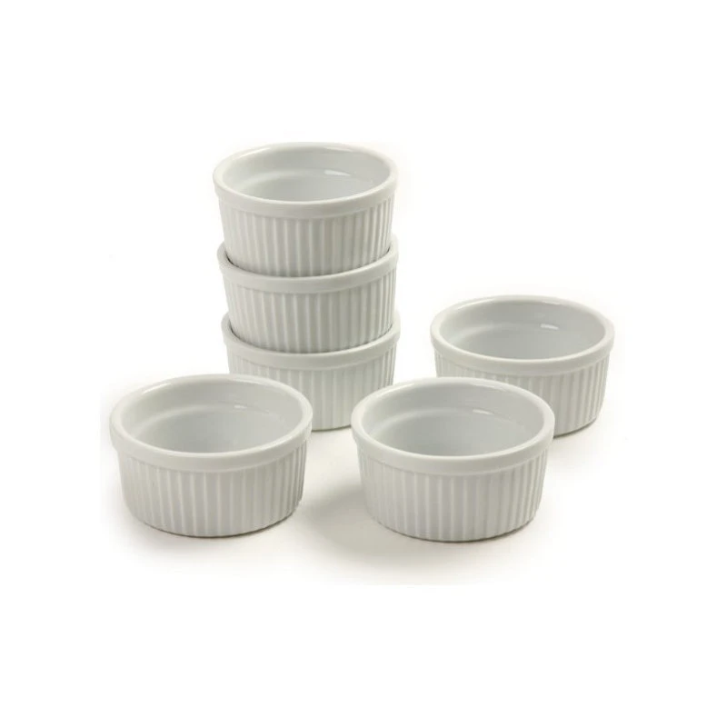 Norpro White Porcelain 4 Ounce Ramekin, Set Of 6 4 Norpro White Porcelain 4 Ounce Ramekin, Set Of 6 - Image 2