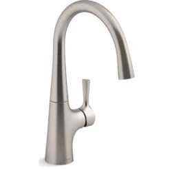 Kohler K-24663 Tempered 1.5 GPM 1 Hole Bar Faucet - Vibrant Stainless