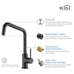 Macon Single Lever Kitchen Bar Faucet, Matte Black -Whole House Kitchenware 90911c080fa179fe 2026 w800 h800 b1 p0