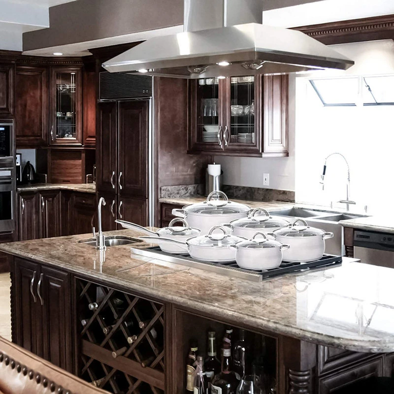 Heim Concept 12-Piece Stainless Steel Cookware Sets With Glass Lid 4 Heim Concept 12-Piece Stainless Steel Cookware Sets With Glass Lid - Image 2