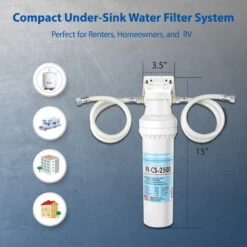 APEC Premium Quality High Capacity Under-Counter Water Filtration System -Whole House Kitchenware 9141d0f403d07aa1 7577 w800 h800 b0 p0