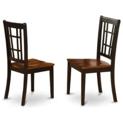 Nico5-Blk-W, 5-Piece Set, Table With Leaf 4 Chairs -Whole House Kitchenware 92212ddb00ec636d 9569 w800 h800 b1 p0