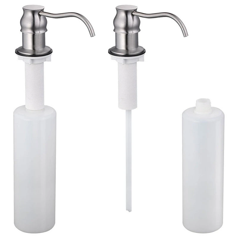 Aquaterior 18" Brushed Nickel Pull-Out Faucet Spray Swivel Spout Soap Dispenser 5 Aquaterior 18" Brushed Nickel Pull-Out Faucet Spray Swivel Spout Soap Dispenser - Image 3