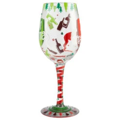 "Dreaming Of Wine Christmas" Wine Glass By Lolita -Whole House Kitchenware 945106d90e208138 9609 w800 h800 b1 p0