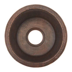 Premier Copper Products 14" Round Hammered Copper Bar Sink With 2" Drain Size, Oil Rubbed Bronze, 3.5" -Whole House Kitchenware 94c1142400774ca9 4665 w800 h800 b1 p0