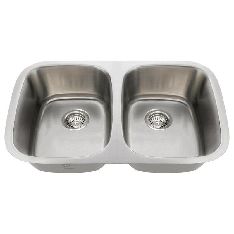 510 Equal Double Bowl Stainless Steel Sink, 16-Gauge, Sink Only 3 510 Equal Double Bowl Stainless Steel Sink, 16-Gauge, Sink Only