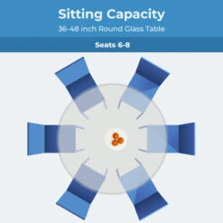 47 Inch Round 1/4 Inch Thick Flat Polished Tempered Glass Table Top -Whole House Kitchenware 97719d540e26e52d 7921 w800 h800 b0 p0