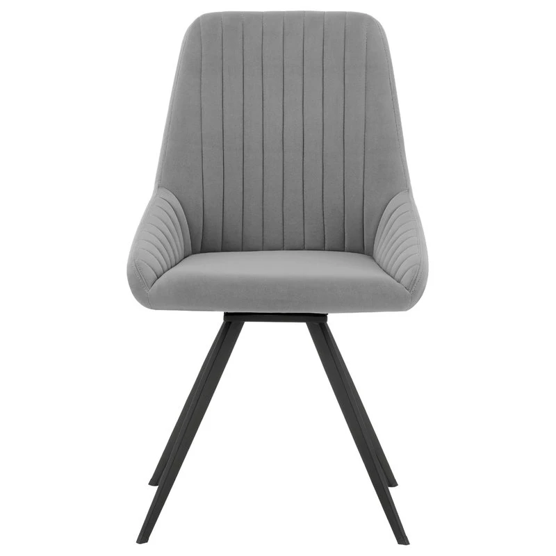 Andes And Alison Gray Fabric 7-Piece Rectangular Dining Set 5 Andes And Alison Gray Fabric 7-Piece Rectangular Dining Set - Image 3