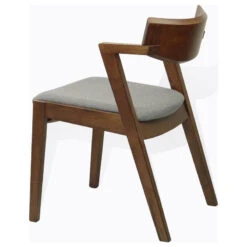 Dining Kitchen Square Table And 2 Chairs Solid Wood W/Padded Seat Medium Brown, -Whole House Kitchenware 9a011650024dbf8f 2208 w800 h800 b1 p0