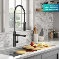 2-Function 1-Handle Pulldown Pot Filler Kitchen Faucet, Matte Black/Stainless 19 2-Function 1-Handle Pulldown Pot Filler Kitchen Faucet, Matte Black/Stainless -Whole House Kitchenware 9a51999a01a7fc5d 5947 w800 h800 b0 p0