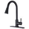 Pull Down Single Handle Kitchen Faucet, Matte Black -Whole House Kitchenware 9b3103ea0f8a5d1e 1886 w800 h800 b1 p0