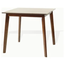 Dining Kitchen Square Table And 2 Chairs Solid Wood W/Padded Seat Medium Brown, -Whole House Kitchenware 9c31784e0ad8b968 2208 w800 h800 b1 p0