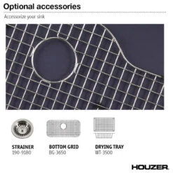 Porcela Steel Kitchen Sink, 31", White -Whole House Kitchenware 9d01cb530682e83c 6856 w800 h800 b1 p0