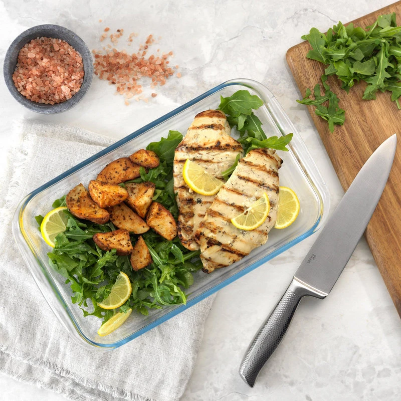 4 Glass Bakeware Containers Red 6 4 Glass Bakeware Containers Red - Image 4