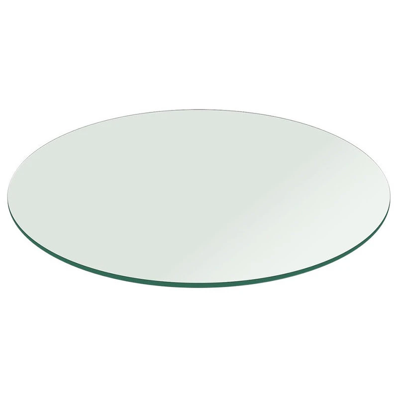 Glass Table Top: 32 Inch Round 1/2 Inch Thick Flat Polish Tempered 3 Glass Table Top: 32 Inch Round 1/2 Inch Thick Flat Polish Tempered
