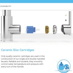 Single Handle Kitchen Faucet, Chrome -Whole House Kitchenware 9f11ad7a0c40fae8 2819 w800 h800 b0 p0