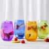 Colored Glass Tumblers, Set Of 4 -Whole House Kitchenware GW605C gallery