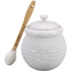 Le Creuset Honey Pot With Silicone Dipper 2 Le Creuset Honey Pot With Silicone Dipper -Whole House Kitchenware PG1015 1016
