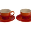 Le Creuset Cappuccino Cups And Saucers, Set Of 2