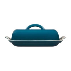 Le Creuset Heritage Butter Dish -Whole House Kitchenware RS15832 H ButterDish DeepTeal 2 lpr