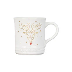 Le Creuset Noël Collection Mug -Whole House Kitchenware ReindeerFace 2