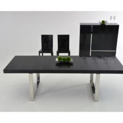 AandX Skyline Modern Black Crocodile Lacquer Dining Table -Whole House Kitchenware a1618bf609fb345a 1851 w800 h800 b0 p0
