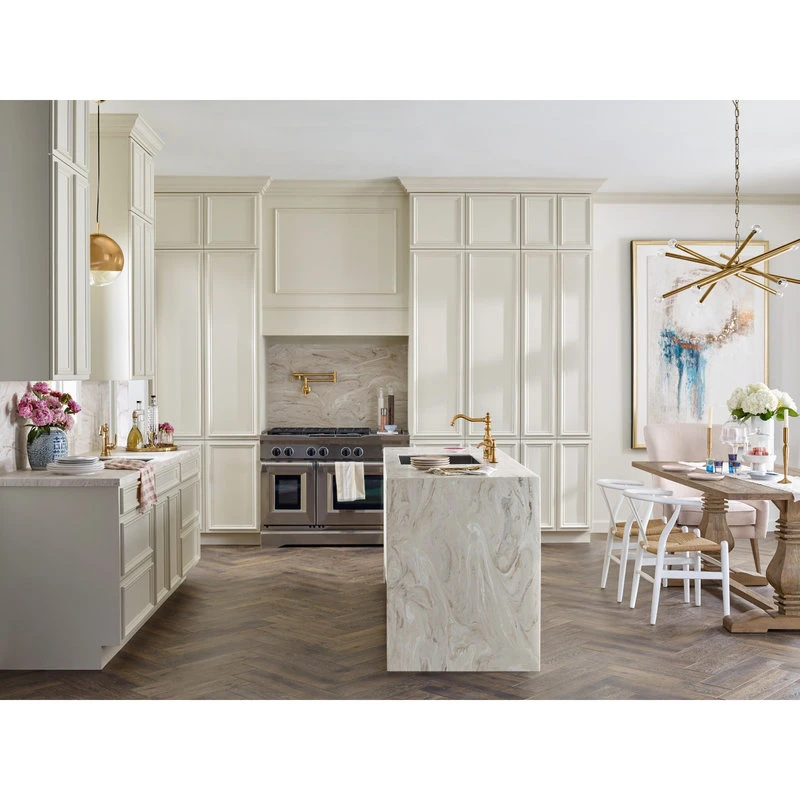 Moen Traditional Pot Filler Brushed Gold Two-Handle Kitchen Faucet 5 Moen Traditional Pot Filler Brushed Gold Two-Handle Kitchen Faucet - Image 3