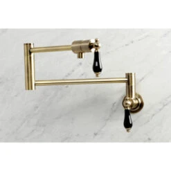 Kingston Brass KS4103PKL Duchess Wall Mount Pot Filler, Antique Brass -Whole House Kitchenware a1f1bd07013a55ee 0530 w800 h800 b0 p0