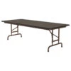 Correll Adjustable Height Melamine Top Folding Table CFA3072M-01 -Whole House Kitchenware a2917a38005902f9 9383 w800 h800 b1 p0