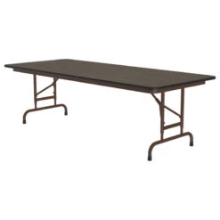 Correll Adjustable Height Melamine Top Folding Table CFA3072M-01