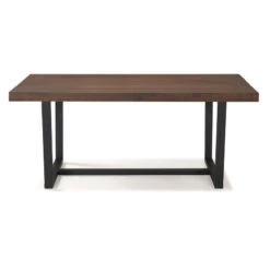 Walker Edison 72" Rustic Farmhouse Distressed Solid Wood Dining Table, Mahogany 7 Walker Edison 72" Rustic Farmhouse Distressed Solid Wood Dining Table, Mahogany -Whole House Kitchenware a591f01b0b6b4da2 8885 w800 h800 b1 p0