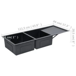 VidaXL Handmade Kitchen Sink With Strainer Black Stainless Steel Under-Mount -Whole House Kitchenware a691729e015fe13e 2911 w800 h800 b1 p0