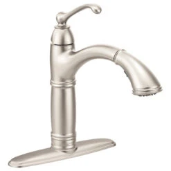 Moen Brantford 1-Handle High Arc Pullout Kitchen Faucet, Spot Resist Stainless