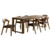 Rasmus 7-Piece Dining Set, Chestnut Wire-Brush, 2 Side Chairs/4 Arm Chairs 1 Rasmus 7-Piece Dining Set, Chestnut Wire-Brush, 2 Side Chairs/4 Arm Chairs -Whole House Kitchenware a6b1ddb602eaf224 4719 w800 h800 b1 p0