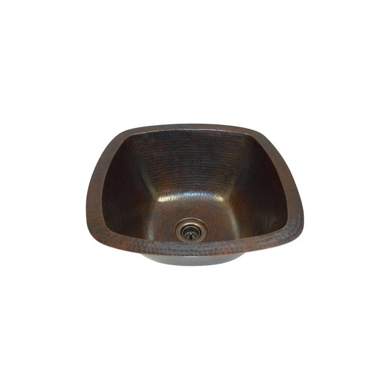Aged Copper 15" Copper Kitchen Bar Prep Sink-Strainer Drain Included 3 Aged Copper 15" Copper Kitchen Bar Prep Sink-Strainer Drain Included