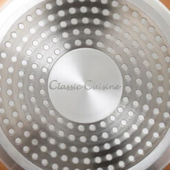 Non Stick 12" Fry Pan With Lid And Copper Colored Finish By Classic Cuisine -Whole House Kitchenware a801854c0b520729 2445 w800 h800 b0 p0