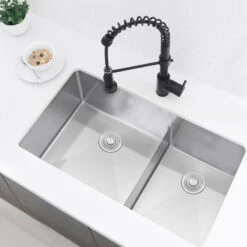 32" X 18" Stainless Steel Double Basin Low Divider Undermount Kitchen Sink 23 32" X 18" Stainless Steel Double Basin Low Divider Undermount Kitchen Sink -Whole House Kitchenware a821e3cd0e970fc3 0421 w800 h800 b0 p0