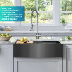 Britt 3-Function Pull-Down 1-Handle Kitchen Faucet BB (Model KPF-1691BB) -Whole House Kitchenware aaf1354f00e5eaca 3222 w800 h800 b0 p0