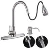 Aquaterior 18" Brushed Nickel Pull-Out Faucet Spray Swivel Spout Soap Dispenser 2 Aquaterior 18" Brushed Nickel Pull-Out Faucet Spray Swivel Spout Soap Dispenser -Whole House Kitchenware ab01e3810ee7222c 9060 w800 h800 b1 p0