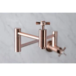 KS810ZXAC Millennium Wall Mount Pot Filler Kitchen Faucet, Antique Copper -Whole House Kitchenware acb10a8c013a5779 0672 w800 h800 b0 p0