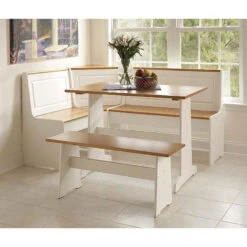 Ardmore Nook White With Pine Accents -Whole House Kitchenware ad018e900d5d95c1 7203 w800 h800 b0 p0