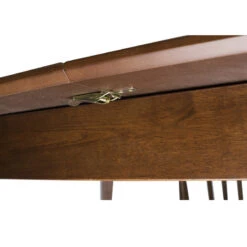 Extendable Rectangular Dining Room Table Modern Solid Wood, Medium Brown -Whole House Kitchenware ad5124080fcaaafa 8382 w800 h800 b0 p0