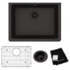 Elkay Quartz Classic 24-5/8" Undermount Sink Kit, Black 1 Elkay Quartz Classic 24-5/8" Undermount Sink Kit, Black -Whole House Kitchenware ae81e8ac0eea2ad3 1683 w800 h800 b1 p0