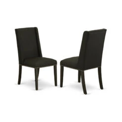 East West Furniture X-Style 6-piece Wood Dining Set In Black/Distressed Jacobean -Whole House Kitchenware aeb1ee0801b198f7 0075 w800 h800 b1 p0